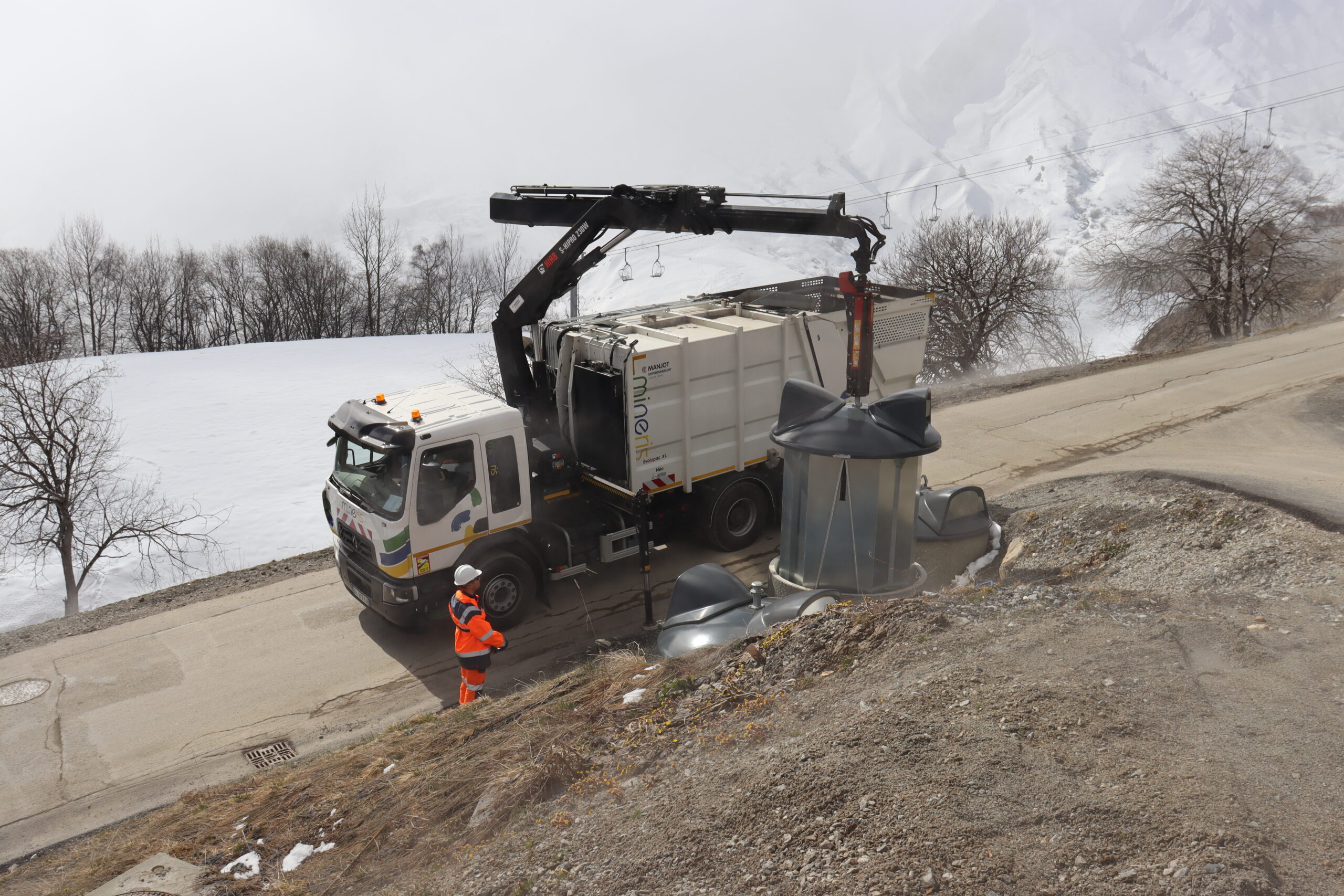 collecte de déchet en station de ski 1 Collecte de déchets en station de ski