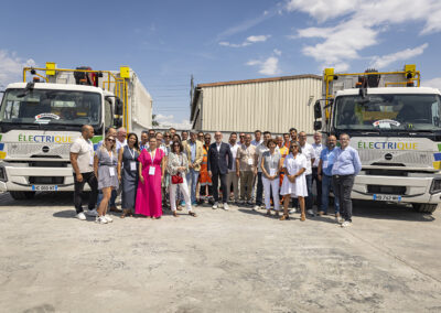 Les équipes de Mineris lors de l'inauguration de l'agence de Saint-Fons.